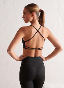 Black Strappy Core Bra