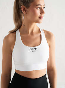 Clothing: White Edge Core Racerback Bra