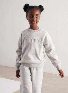 Light Grey Melange Mini Logo Sweatshirt