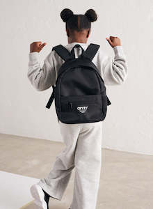 Black Mini Nylon Backpack