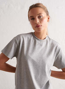 Grey Melange Boyfriend T-shirt