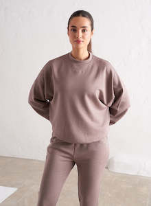 Clothing: Macchiato Melange Comfy Sweatshirt