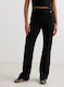 Black Ease Ribbed Pants