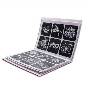 Accessories: Airbrush Temporary Tattoo Stencil Book 20pg