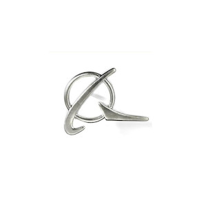 Boeing Logo Siliver Lapel Pin