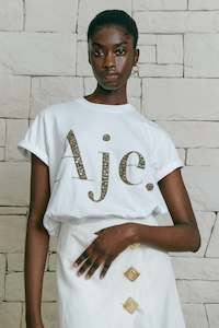 Womenswear: Peggy Embellished Logo Tee