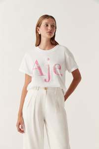 Doris Embellished Logo Tee