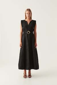 Lyric Belted Midi Dress