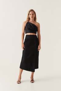 Womenswear: Theory Cinched Midi Skirt