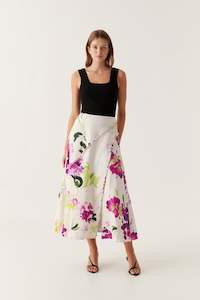 Arbour Whipstitch Midi Skirt