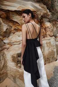 Karina Asymmetric Drape Top