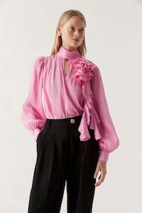 Aura Frilled Tie Blouse