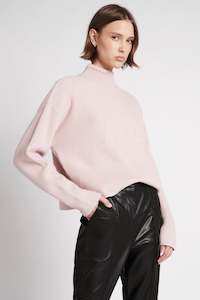 Rennie Logo Funnel Neck Knit Jumper