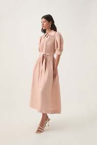 Madeleine Belted Midi Dress