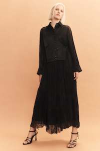 Womenswear: Aerial Bib Front Maxi Dress