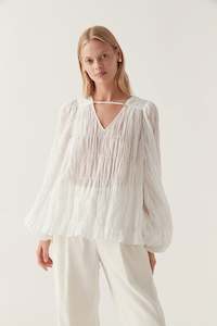 Womenswear: Evelina Ruched Blouse