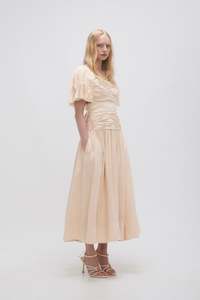 Marianne Ruched Midi Dress