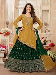 Long Tail Kameez with Readymade Lehenga