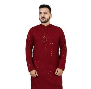 Rayon Georgette Men's Kurta