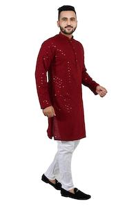 Rayon Georgette Men's Kurta Pajama