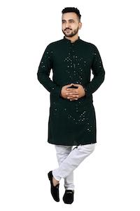 Rayon Georgette Men's Kurta Pajama