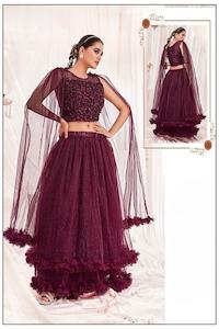 Ruffle Style Readymade Lehenga