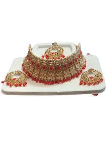 Red & Gold Necklace Set