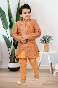 Kids Boy Indo Western Suit & Kurta Pajama Combo