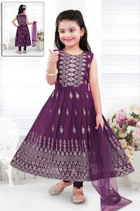 Baby Girl Flair Gown Kameez