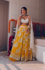 Designer Semi Stitched Lehenga