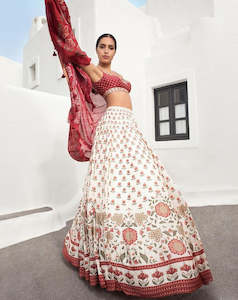 Anita Pavitra Semi Stitched lehenga