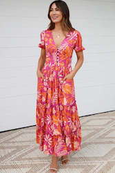 Mila Puff Sleeve Maxi Dress - Avamia