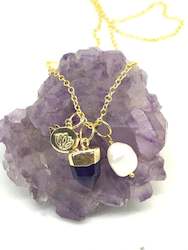 Amethyst Charm Necklace