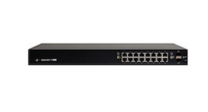 Ubiquiti EdgeSwitch 16 Port 150W Managed PoE GigE Switch