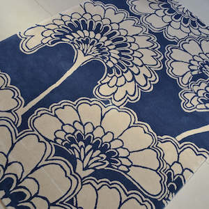 Carpet: Florence Broadhurst Japanese Floral Midnight 039708