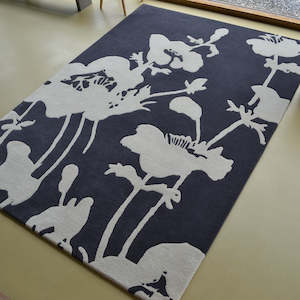 Carpet: Florence Broadhurst Floral 300 Charcoal 039604