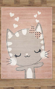 Carpet: Smartkidz Cute Kitty Pink