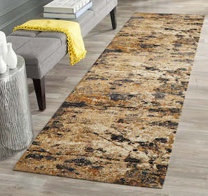 Carpet: Heliya  Modern Rust Runner Rug