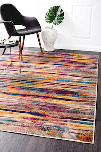 Carpet: Heliya  Modern Raspberry Rug