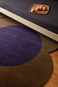 Carpet: ORLA KIELY FLOWER SPOT CHESTNUT/VIOLET 158401