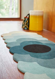 Carpet: Orla Kiely Optical Flower Teal 061207