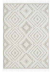 Carpet: Geometric Design Turkish Rug 548 Sand