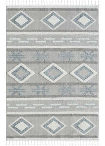 Geometric Design Turkish Rug 546 Slate