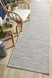 Terrace Clara Diamond Rug Natural Runner