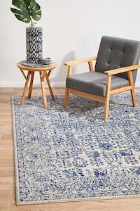 Esme Frost Blue Transitional Rug-230X160CM