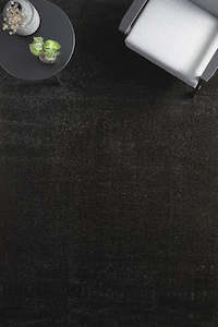 Sima Black Soft Plain Shag Rug