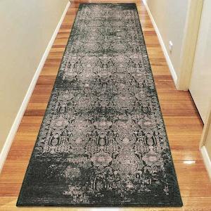 Persian Vintage 32 Green Hallway Runner