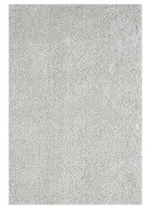 Carpet: Fluffy and comfortable Cloud/Gray Plain Shag Rug