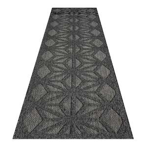 Hawaii 352 Dk Grey  OutDoor / InDoor Rug Hallway Runner