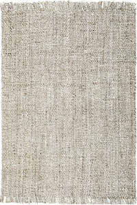 Hand Loomed Jute Silver Rug-